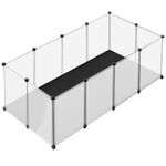 Petshop - Accesorii petshop - Culcusuri si custi - Tarcuri si colivii - Tarc animale mici modular plastic transparent, placi baza si covoras impermeabil detasabil, - Infinity.ro