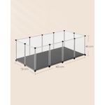 Petshop - Accesorii petshop - Culcusuri si custi - Tarcuri si colivii - Tarc animale mici modular plastic transparent, placi baza si covoras impermeabil detasabil, - Infinity.ro