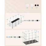 Petshop - Accesorii petshop - Culcusuri si custi - Tarcuri si colivii - Tarc animale mici modular plastic transparent, placi baza si covoras impermeabil detasabil, - Infinity.ro