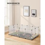 Petshop - Accesorii petshop - Culcusuri si custi - Tarcuri si colivii - Tarc animale mici modular plastic transparent, placi baza si covoras impermeabil detasabil, - Infinity.ro