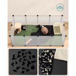 Petshop - Accesorii petshop - Culcusuri si custi - Tarcuri si colivii - Tarc animale mici modular plastic transparent, placi baza si covoras impermeabil detasabil, - Infinity.ro