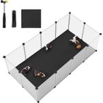Petshop - Accesorii petshop - Culcusuri si custi - Tarcuri si colivii - Tarc animale mici modular plastic transparent, placi baza si covoras impermeabil detasabil, - Infinity.ro