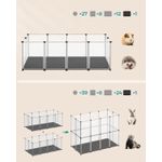 Petshop - Accesorii petshop - Culcusuri si custi - Tarcuri si colivii - Tarc animale mici modular plastic transparent, placi baza si covoras impermeabil detasabil, - Infinity.ro