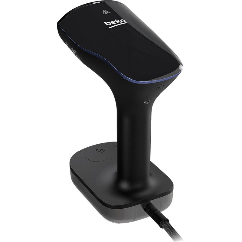 Electronice si Electrocasnice - Ingrijirea tesaturilor - Aparate de calcat cu aburi - Aparat de calcat vertical BEKO STM7112B, 2280W, 30g/min, 200ml, talpa ceramica, negru - Infinity.ro