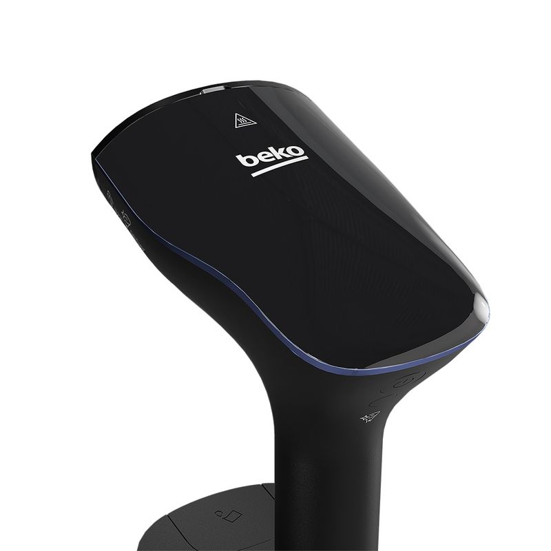 Electronice si Electrocasnice - Ingrijirea tesaturilor - Aparate de calcat cu aburi - Aparat de calcat vertical BEKO STM7112B, 2280W, 30g/min, 200ml, talpa ceramica, negru - Infinity.ro