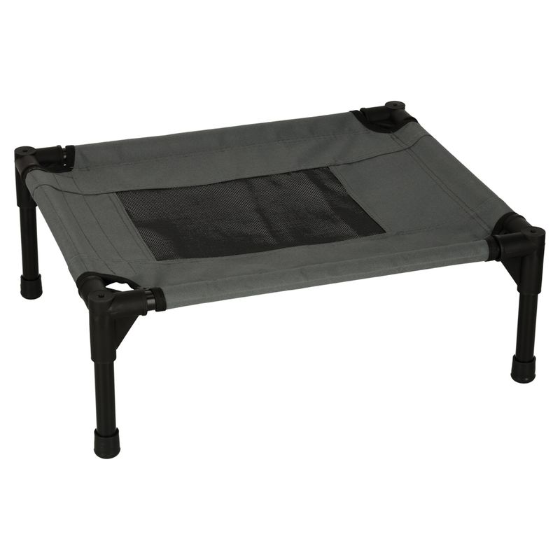 Petshop - Accesorii petshop - Culcusuri si custi - Culcusuri si saltele - Casuta cu pat pentru caini si pisici, cu acoperis detasabil si baza ventilata, 54x44x60 cm, negru - Infinity.ro