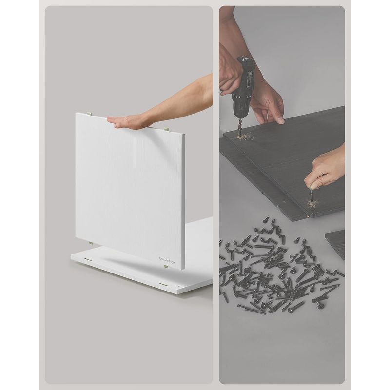 Petshop - Ingrijire si Igiena - Litiere si accesorii - Litiere acoperite - Dulap litiera pisici montaj rapid fara scule pal minimalist, 80x50x50 cm, spatiu generos, alb - Infinity.ro