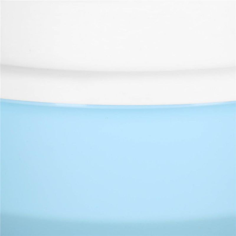Petshop - Ingrijire si Igiena - Litiere si accesorii - Litiere simple - Litiera pisici lopatica plastic pp montaj simplu 2 piese, 40x33x11 cm, design compact, albastru alb - Infinity.ro