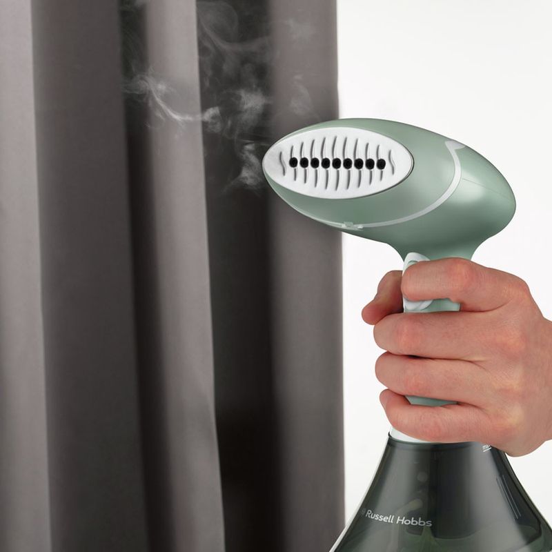 Electronice si Electrocasnice - Ingrijirea tesaturilor - Statii de calcat - Aparat de calcat vertical cu abur Russell Hobbs Steam Genie Essential, 1600W, abur 22g/min, incalzire 45s - Infinity.ro