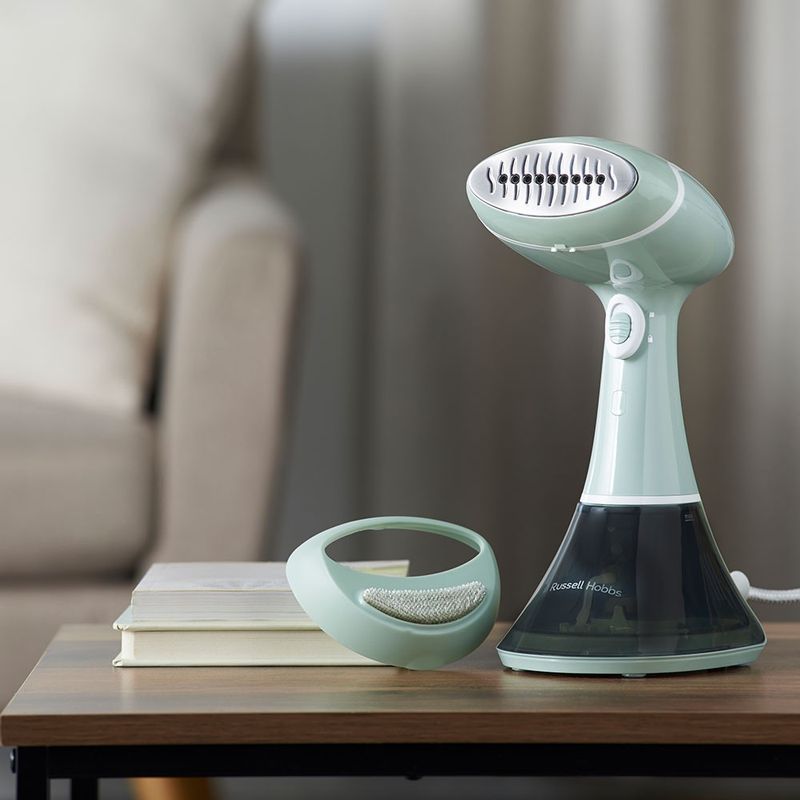 Electronice si Electrocasnice - Ingrijirea tesaturilor - Statii de calcat - Aparat de calcat vertical cu abur Russell Hobbs Steam Genie Essential, 1600W, abur 22g/min, incalzire 45s - Infinity.ro