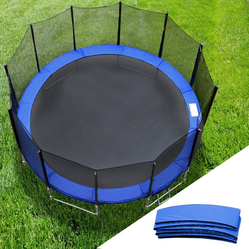 Sport si Outdoor - Fitness - Greutati si echipament - Trambuline - Protectie arcuri pentru trambulina cu diametrul de 180 cm, Albastru - Infinity.ro