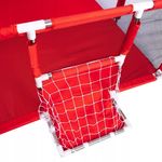 Casa si Gradina - Mobilier - Mobilier copii - Tarcuri copii - Tarc joaca XXL copii si bebe cu cos baschet, 2 porti mingi, intrare fermoar, Oxford 150D, 230x122x62 cm, rosu - Infinity.ro