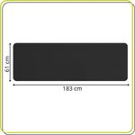 Sport si Outdoor - Fitness - Accesorii fitness - Saltele fitness - Saltea fitness antiderapanta din NBR, 183x61x2 cm, cu curea transport, negru - Infinity.ro
