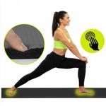 Sport si Outdoor - Fitness - Accesorii fitness - Saltele fitness - Saltea fitness antiderapanta din NBR, 183x61x2 cm, cu curea transport, negru - Infinity.ro