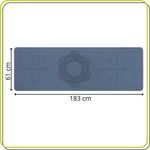 Sport si Outdoor - Fitness - Accesorii fitness - Saltele fitness - Saltea yoga antiderapanta din TPE, 183x61x0.6 cm, cu curea transport, albastru - Infinity.ro