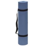 Sport si Outdoor - Fitness - Accesorii fitness - Saltele fitness - Saltea yoga antiderapanta din TPE, 183x61x0.6 cm, cu curea transport, albastru - Infinity.ro