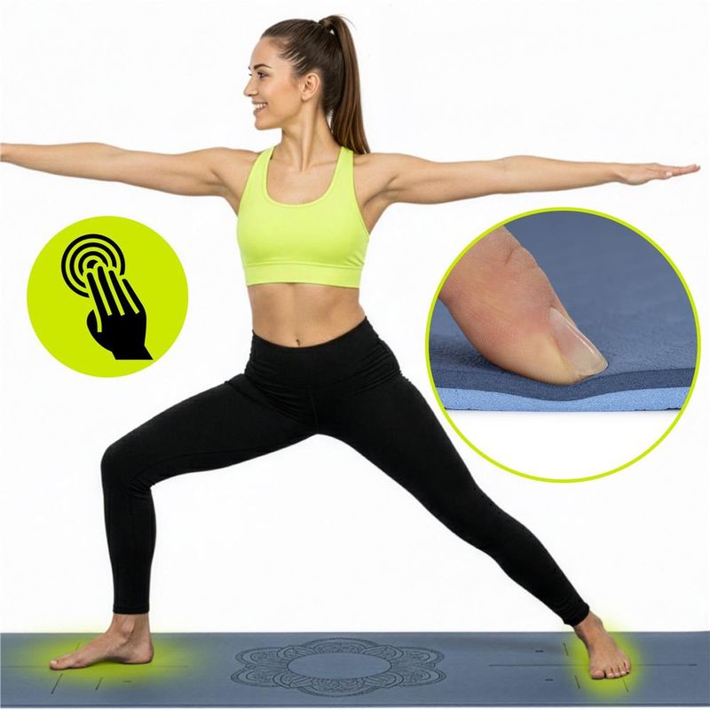 Sport si Outdoor - Fitness - Accesorii fitness - Saltele fitness - Saltea yoga antiderapanta din TPE, 183x61x0.6 cm, cu curea transport, albastru - Infinity.ro