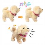 Jucarii, Copii si Bebe - Jucarii si jocuri - Jucarii & jocuri educative - Jucarii interactive - Catel interactiv copii sunete mers melodii lesa accesorii, 23x12x21 cm, joaca creativa, bej - Infinity.ro