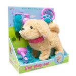 Jucarii, Copii si Bebe - Jucarii si jocuri - Jucarii & jocuri educative - Jucarii interactive - Catel interactiv copii sunete mers melodii lesa accesorii, 23x12x21 cm, joaca creativa, bej - Infinity.ro