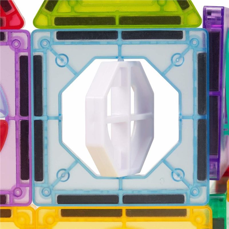 Jucarii, Copii si Bebe - Jucarii si jocuri - Seturi de constructie si cuburi - Seturi de constructie - Set constructie cuburi magnetice pista bile led copii 66 piese, rampe tuneluri, multicolor - Infinity.ro