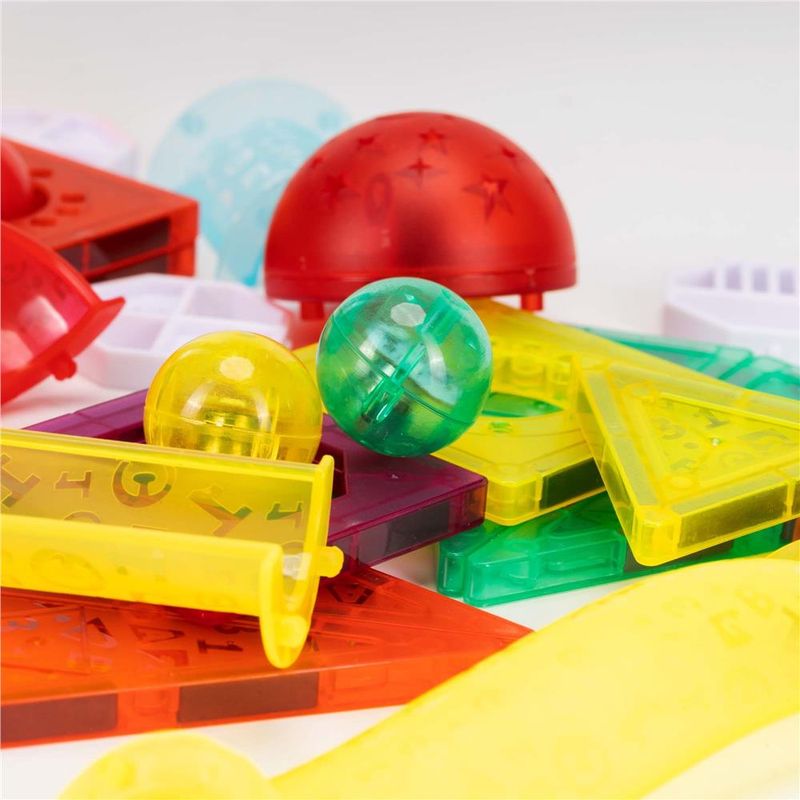 Jucarii, Copii si Bebe - Jucarii si jocuri - Seturi de constructie si cuburi - Seturi de constructie - Set constructie cuburi magnetice pista bile led copii 134 piese, turn lift, multicolor - Infinity.ro