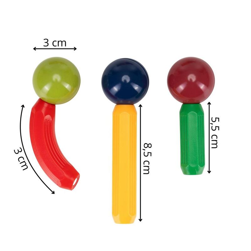 Jucarii, Copii si Bebe - Jucarii si jocuri - Seturi de constructie si cuburi - Seturi de constructie - Set constructie tije bile magnetice educative copii 128 piese, structuri 3d, multicolor - Infinity.ro