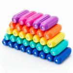 Jucarii, Copii si Bebe - Jucarii si jocuri - Seturi de constructie si cuburi - Seturi de constructie - Set constructie tije bile magnetice educative copii 128 piese, structuri 3d, multicolor - Infinity.ro