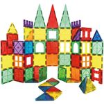 Jucarii, Copii si Bebe - Jucarii si jocuri - Seturi de constructie si cuburi - Seturi de constructie - Set constructie cuburi magnetice educative copii 100 piese, forme geometrice, multicolor - Infinity.ro