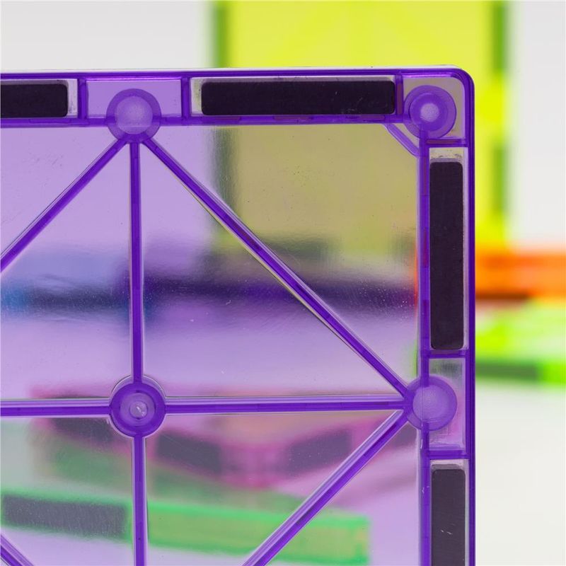 Jucarii, Copii si Bebe - Jucarii si jocuri - Seturi de constructie si cuburi - Seturi de constructie - Set constructie cuburi magnetice educative copii 100 piese, forme geometrice, multicolor - Infinity.ro
