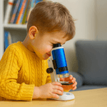 Jucarii, Copii si Bebe - Jucarii si jocuri - Jucarii & jocuri educative - Jucarii interactive - Microscop educational cu accesorii, marire 100x-250x, iluminare LED, suport smartphone, set pentru experimente - Infinity.ro