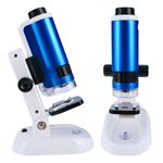Jucarii, Copii si Bebe - Jucarii si jocuri - Jucarii & jocuri educative - Jucarii interactive - Microscop educational cu accesorii, marire 100x-250x, iluminare LED, suport smartphone, set pentru experimente - Infinity.ro