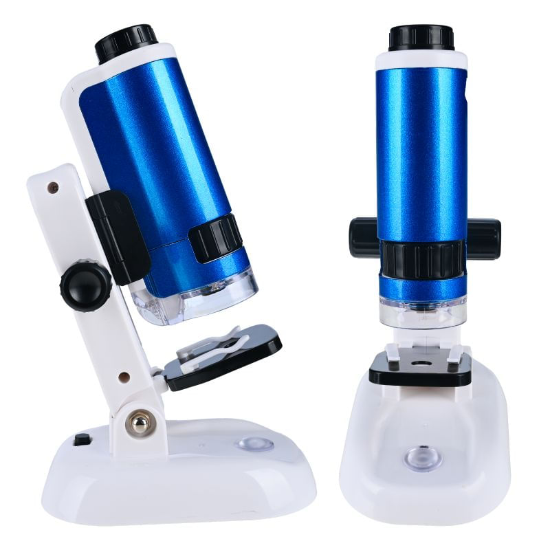 Jucarii, Copii si Bebe - Jucarii si jocuri - Jucarii & jocuri educative - Jucarii interactive - Microscop educational cu accesorii, marire 100x-250x, iluminare LED, suport smartphone, set pentru experimente - Infinity.ro