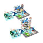 Petshop - Accesorii petshop - Jucarii animale - Jucarii educative - Garaj auto pentru copii cu parcare multipla, lift electric, masini incluse, cu pista, 30x30x25 cm - Infinity.ro