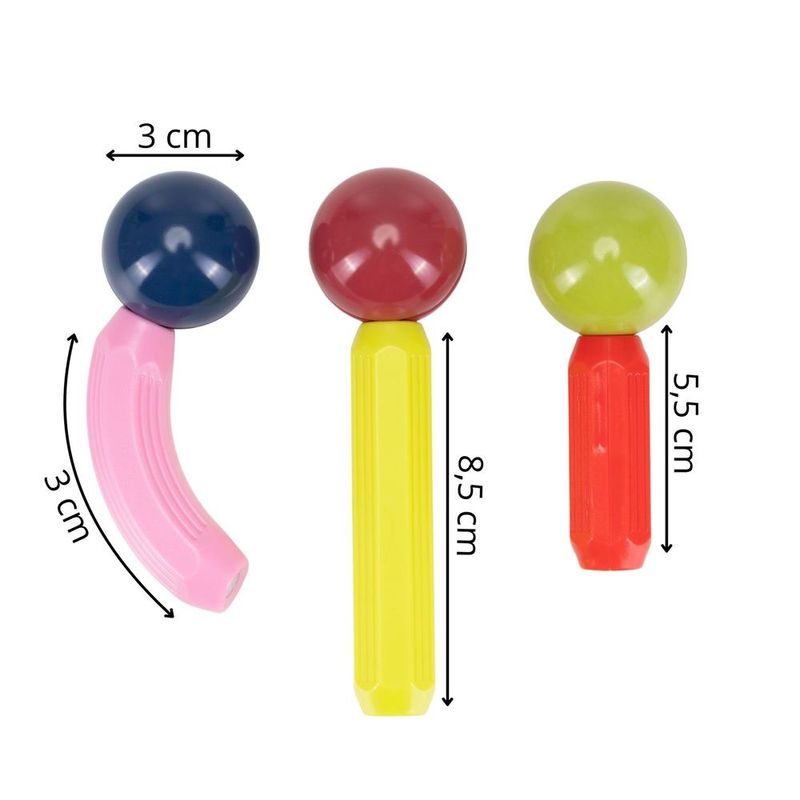 Jucarii, Copii si Bebe - Jucarii si jocuri - Seturi de constructie si cuburi - Seturi de constructie - Set constructie tije bile magnetice educative copii 100 piese, structuri 3d, multicolor - Infinity.ro