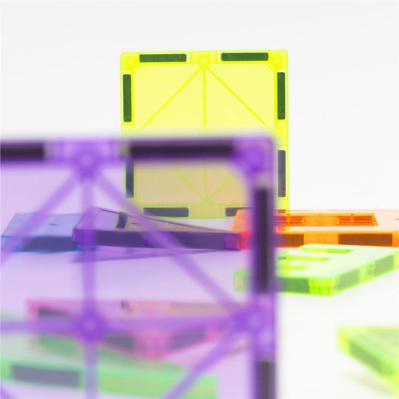 Jucarii, Copii si Bebe - Jucarii si jocuri - Seturi de constructie si cuburi - Seturi de constructie - Set constructie cuburi magnetice educative copii 48 piese, forme geometrice, multicolor - Infinity.ro