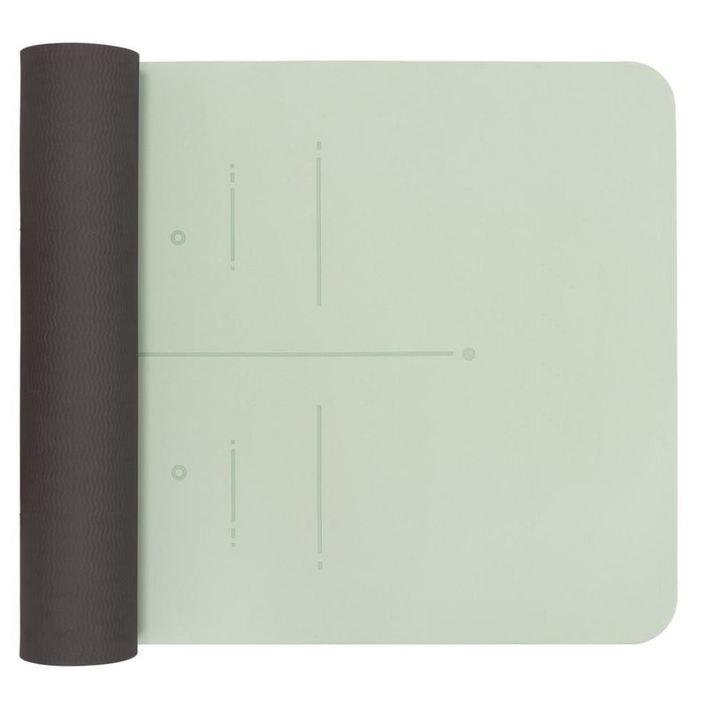 Sport si Outdoor - Fitness - Accesorii fitness - Saltele fitness - Saltea yoga antiderapanta din TPE, 183x61x0.6 cm, cu curea transport, verde - Infinity.ro