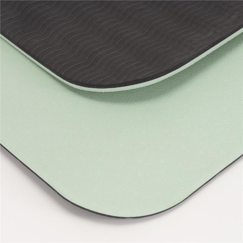 Sport si Outdoor - Fitness - Accesorii fitness - Saltele fitness - Saltea yoga antiderapanta din TPE, 183x61x0.6 cm, cu curea transport, verde - Infinity.ro