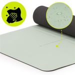 Sport si Outdoor - Fitness - Accesorii fitness - Saltele fitness - Saltea yoga antiderapanta din TPE, 183x61x0.6 cm, cu curea transport, verde - Infinity.ro