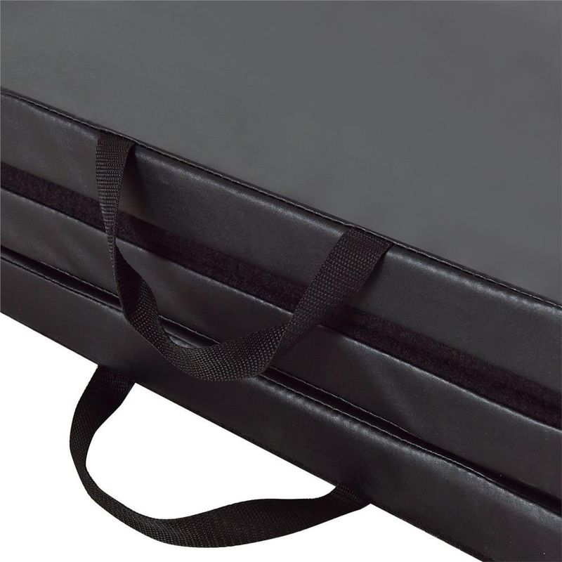 Sport si Outdoor - Fitness - Accesorii fitness - Saltele fitness - Saltea fitness groasa pliabila antrenament gimnastica yoga, 180x60x5 cm, confort, negru - Infinity.ro