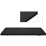 Sport si Outdoor - Fitness - Accesorii fitness - Saltele fitness - Saltea fitness groasa pliabila antrenament gimnastica yoga, 180x60x5 cm, confort, negru - Infinity.ro