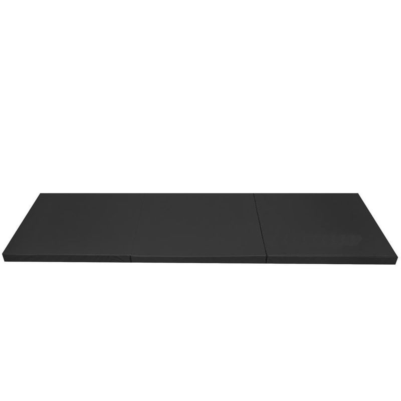 Sport si Outdoor - Fitness - Accesorii fitness - Saltele fitness - Saltea fitness groasa pliabila antrenament gimnastica yoga, 180x60x5 cm, confort, negru - Infinity.ro