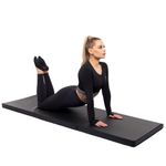 Sport si Outdoor - Fitness - Accesorii fitness - Saltele fitness - Saltea fitness groasa pliabila antrenament gimnastica yoga, 180x60x5 cm, confort, negru - Infinity.ro