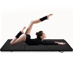 Sport si Outdoor - Fitness - Accesorii fitness - Saltele fitness - Saltea fitness groasa pliabila antrenament gimnastica yoga, 180x60x5 cm, confort, negru - Infinity.ro