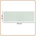 Sport si Outdoor - Fitness - Accesorii fitness - Saltele fitness - Saltea fitness antiderapanta din TPE, 183x61x1 cm, cu curea transport, verde menta - Infinity.ro