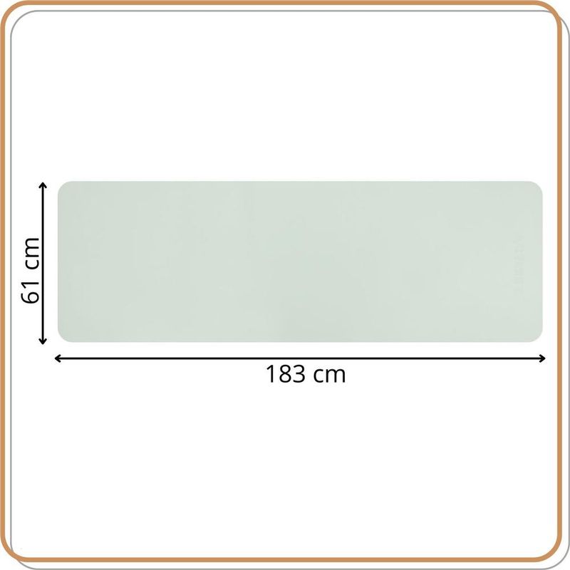 Sport si Outdoor - Fitness - Accesorii fitness - Saltele fitness - Saltea fitness antiderapanta din TPE, 183x61x1 cm, cu curea transport, verde menta - Infinity.ro