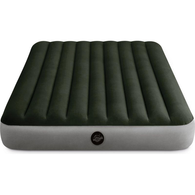 Sport si Outdoor - Camping - Saltele si accesorii pentru somn - Saltele camping - Saltea gonflabila intex prestige downy queen dura-beam fiber-tech, 152x203x25 cm, gri antracit - Infinity.ro