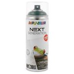 Casa si Gradina - Constructii - Vopsea si tencuieli - Vopsele si pigmenti - Vopsea spray decorativa DUPLI-COLOR Next, RAL 6005 verde frunza lucios, 400ml - Infinity.ro