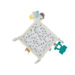 Jucarii, Copii si Bebe - Jucarii si jocuri - Jucarii bebelusi - Jucarii pentru dentitie - Jucarie dentitie cu paturica pathwork Bird, BabyJem, alb - Infinity.ro
