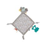 Jucarii, Copii si Bebe - Jucarii si jocuri - Jucarii bebelusi - Jucarii pentru dentitie - Jucarie dentitie cu paturica pathwork Bird, BabyJem, gri - Infinity.ro