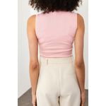 Fashion, accesorii si bijuterii - Femei - Imbracaminte femei - Camasi si bluze femei - Bluză femei Jumeon, 70% bumbac și 30% poliester, roz, 215XHN1355 - L - Infinity.ro